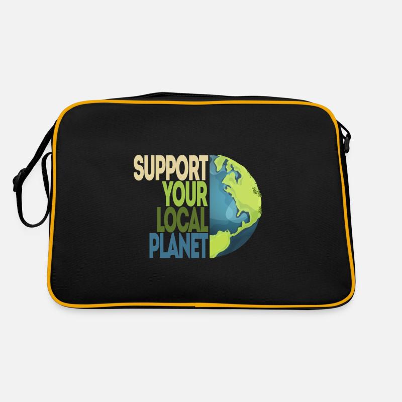 Support your local planet environmental protection climate protection Retro Bag
