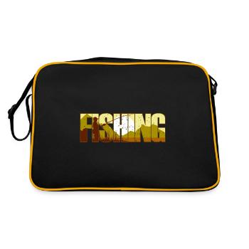 Pêche Appât - Sac Retro - noir/or - Dos