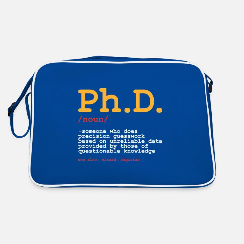 Phd Uni Student Abschluss Geschenk Retro Tasche
