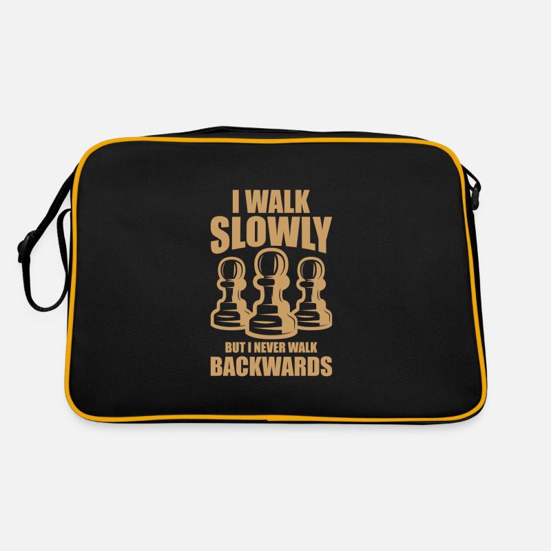 Slowly backwards gift chess brain teaser Retro Bag