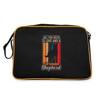 Amoureux des chiens - Sac Retro - noir/or - Dos
