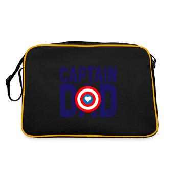 Captain dad gift Father's Day - Retro Bag - black/gold - Back