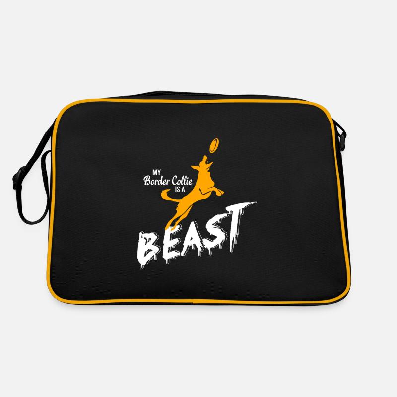 Border Collie Retro Tasche