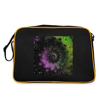 Fractale # 65_2 Quantité de Mandelbrot - Sac Retro - noir/or - Dos