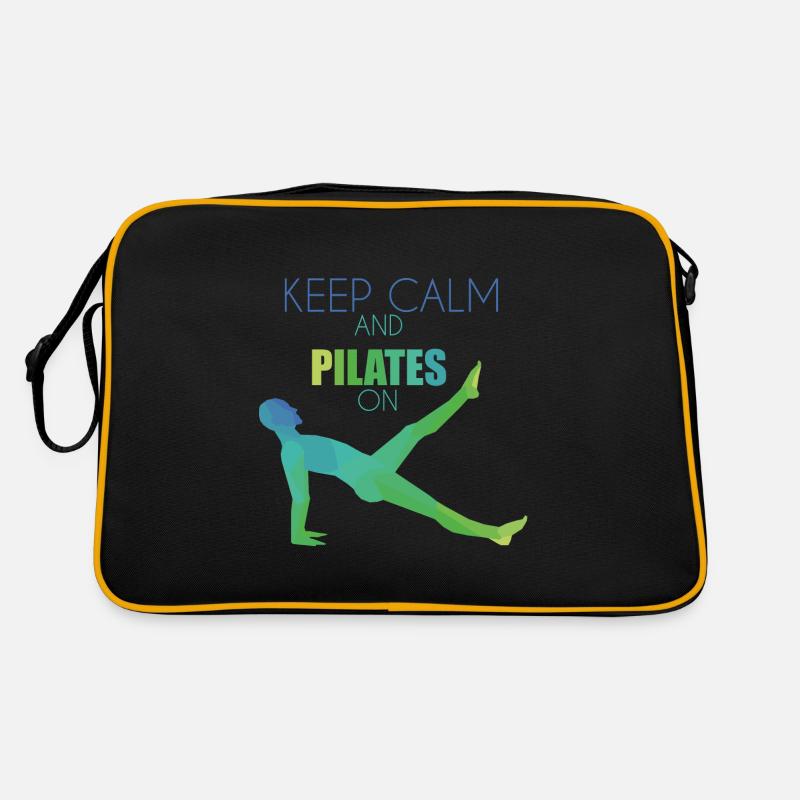 Pilates - Retro Tasche - Schwarz/Gold