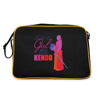 Kendo - Sac Retro - noir/or - Dos