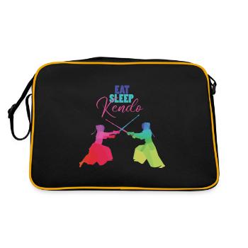 Kendo - Sac Retro - noir/or - Dos