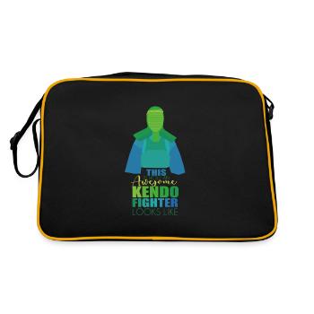 Kendo - Sac Retro - noir/or - Dos