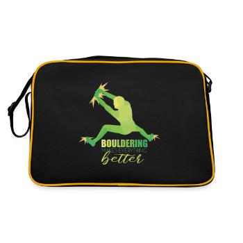 Bouldern - Sac Retro - noir/or - Dos