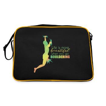 Bouldern - Sac Retro - noir/or - Dos