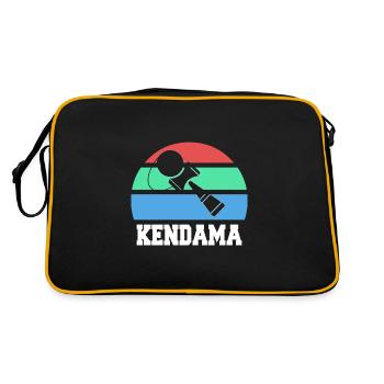 Kendama - Sac Retro - noir/or - Dos