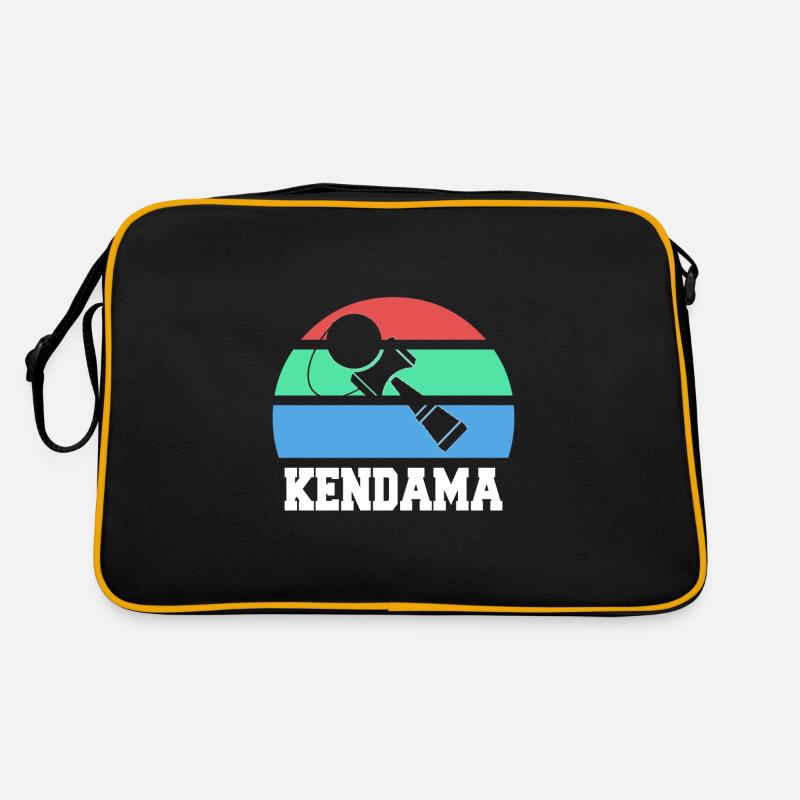 Kendama - Retro Tasche - Schwarz/Gold