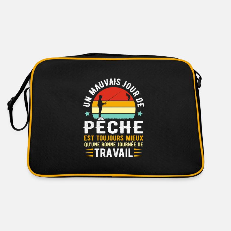 JOUR DE PÊCHE - JOURNÉE DE TRAVAIL Sac Retro