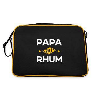 PAPA AU RHUM - Sac Retro - noir/or - Dos