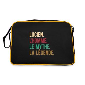 LUCIEN L'HOMME LE MYTHE LA LÉGENDE - Sac Retro - noir/or - Dos