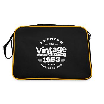 VINTAGE 1953 - Retro Bag - black/gold - Back