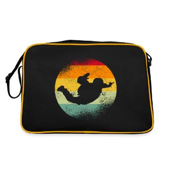 Retro Skydiving Skydivers - Retro Bag - black/gold - Back
