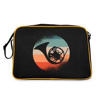 French Horn Hornist - Sac Retro - noir/or - Dos