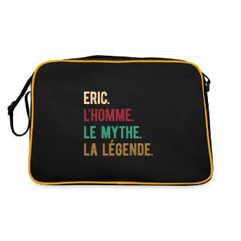 ERIC L'HOMME LE MYTHE LA LÉGENDE - Sac Retro - noir/or - Dos