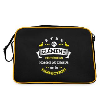 CLEMENT PARFAIT - NOM CLEMENT - Sac Retro - noir/or - Dos