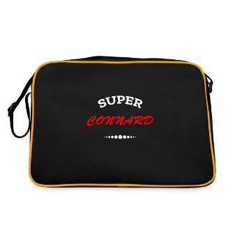 SUPER CONNARD HUMOUR CONNARD - Sac Retro - noir/or - Dos