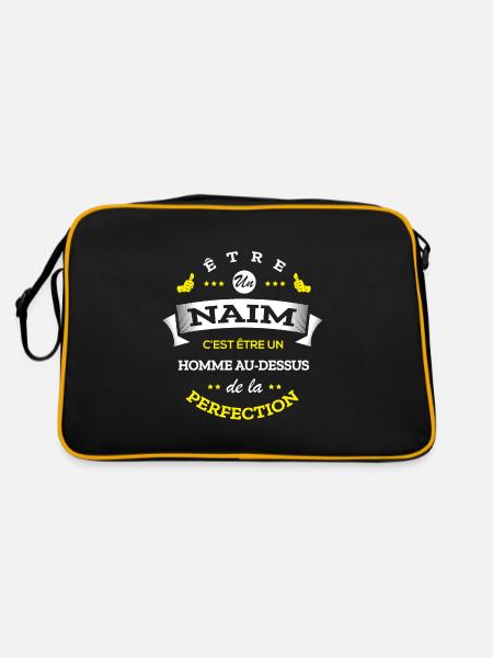 NAIM PARFAIT - NOM NAIM - Sac Retro - noir/or - Dos