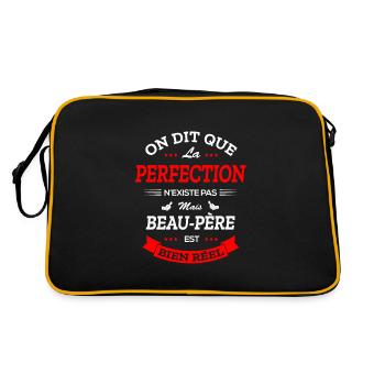 BEAU PERE PARFAIT - Sac Retro - noir/or - Dos