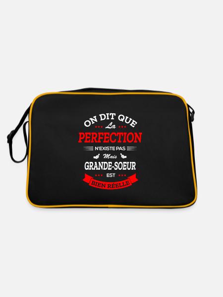GRANDE-SŒUR PARFAITE - Sac Retro - noir/or