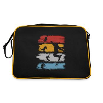 Ski freestyle - Sac Retro - noir/or - Dos