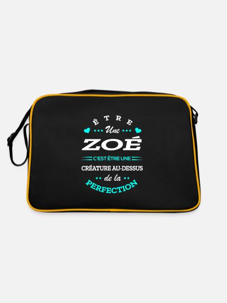 ZOÉ PARFAITE - NOM ZOÉ - Sac Retro - noir/or - Dos