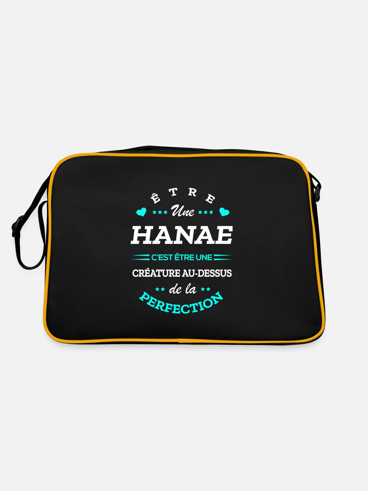 HANAE PARFAITE - NOM HANAE - Sac Retro - noir/or - Dos