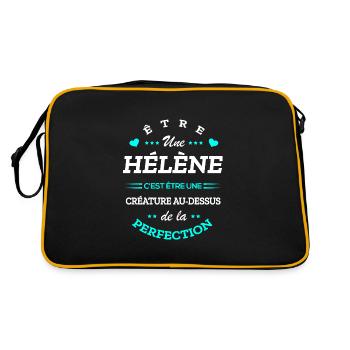 HÉLÈNE PARFAITE - NOM HÉLÈNE - Sac Retro - noir/or - Dos