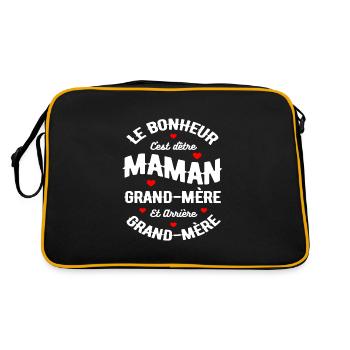 MAMAN GRAND-MÈRE ET ARRIÈRE GRAND-MÈRE - Sac Retro - noir/or - Dos