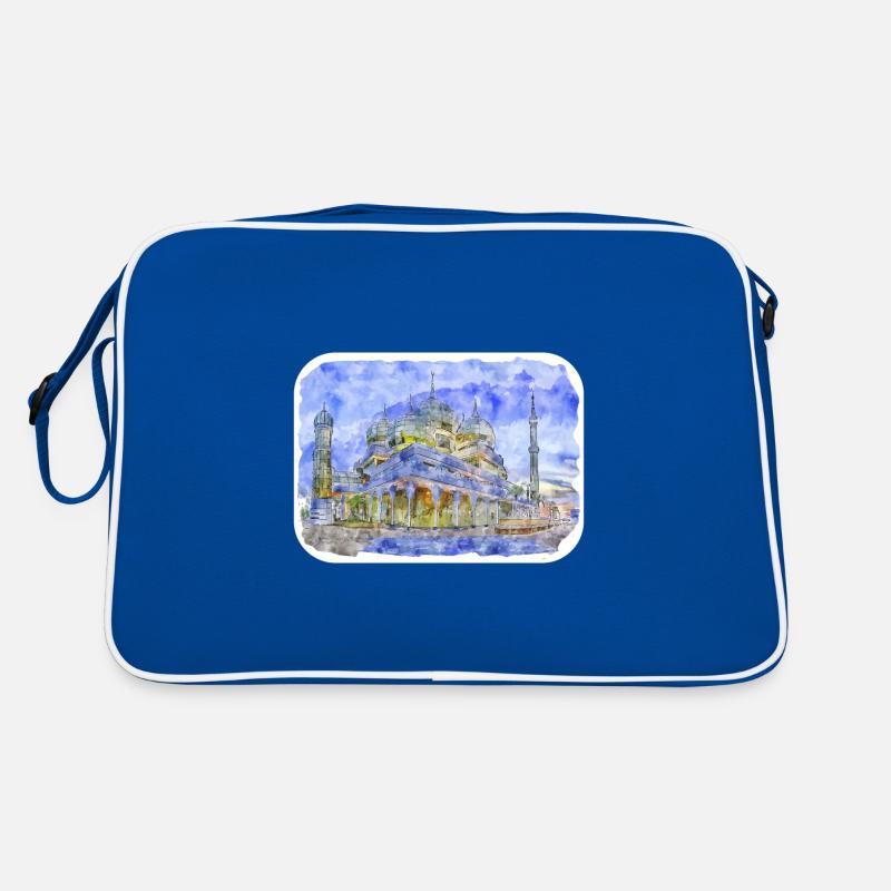 Malaisie Aquarelle Esquisse Dessinée à la Main Illustration Sac Retro