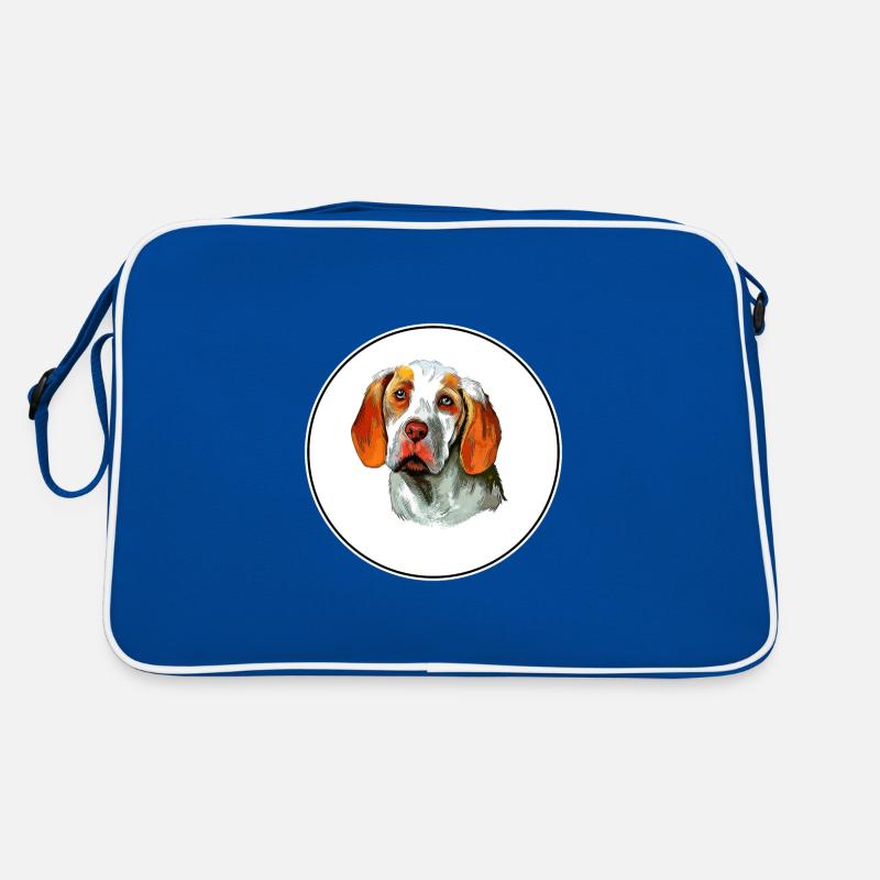 Ariege Pointer Dog Watercolor Art Illustration Retro Bag