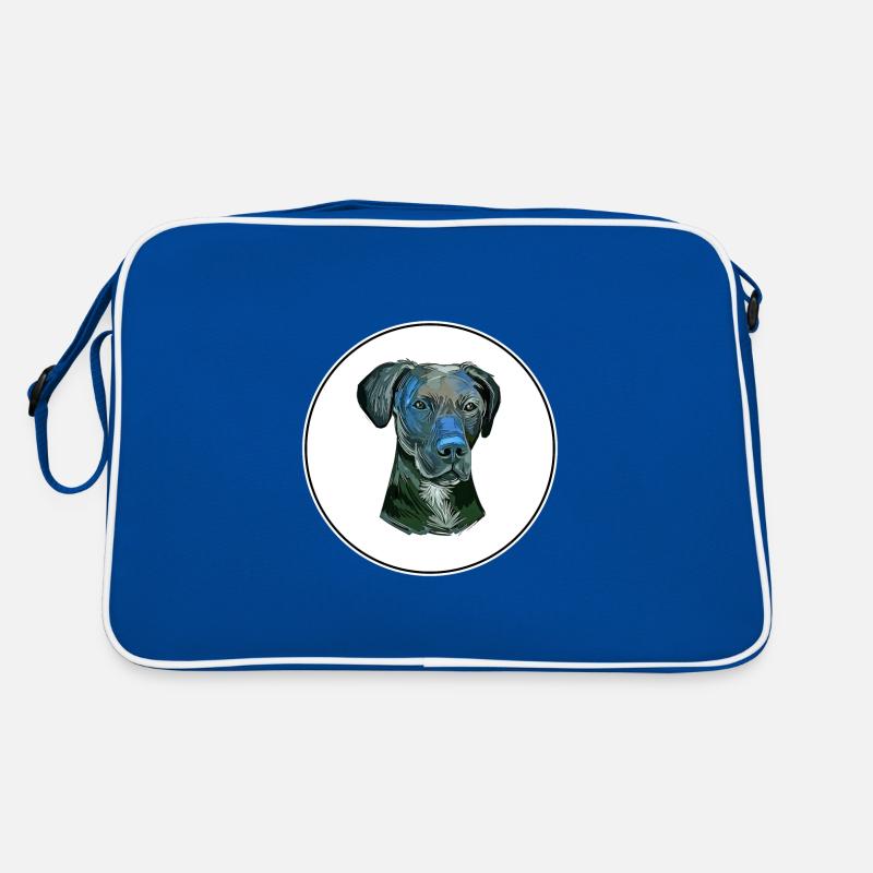 Illustration de l’aquarelle stephens Cur Dog Sac Retro