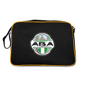 Aba Nigeria Flag Badge Souvenir de Voyage Timbre - Sac Retro - noir/or - Dos