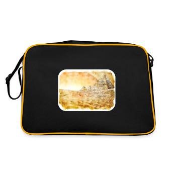 Le Caire Egypte Aquarelle Esquisse Dessinée Illustration - Sac Retro - noir/or - Dos