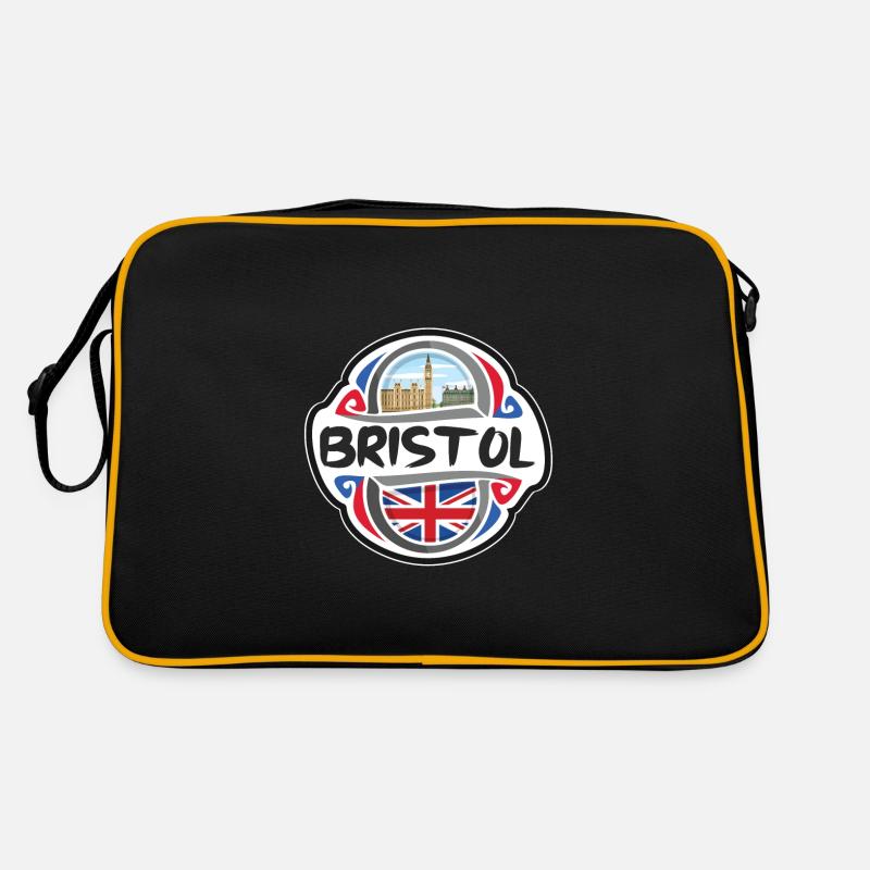 Bristol Royaume-Uni Royaume-Uni Drapeau Souvenir de voyage Bad Sac Retro
