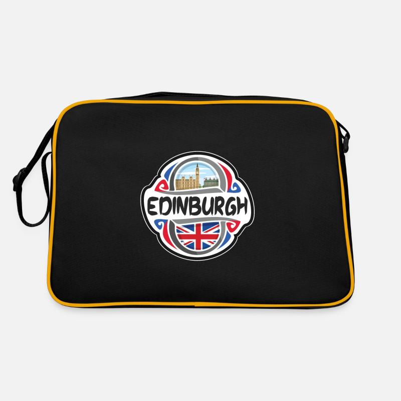 Édimbourg Royaume-Uni Royaume-Uni Drapeau Souvenir de voyage B Sac Retro