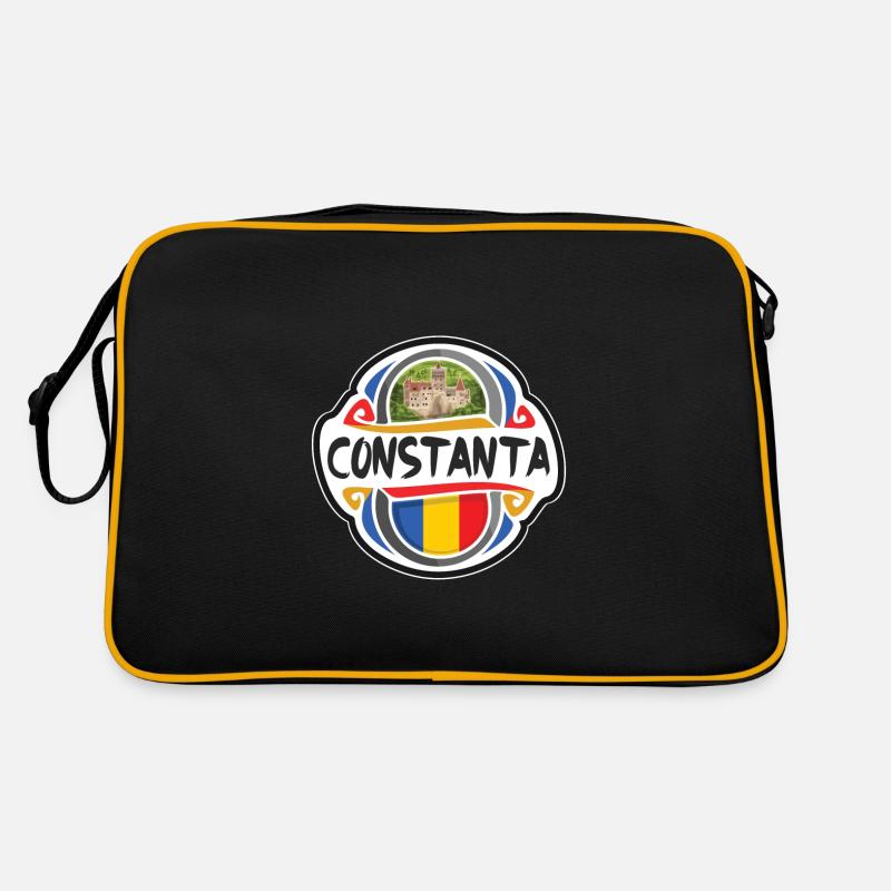 Constanta Rumänien Flagge Abzeichen Reise Souvenir Briefmarke Retro Tasche
