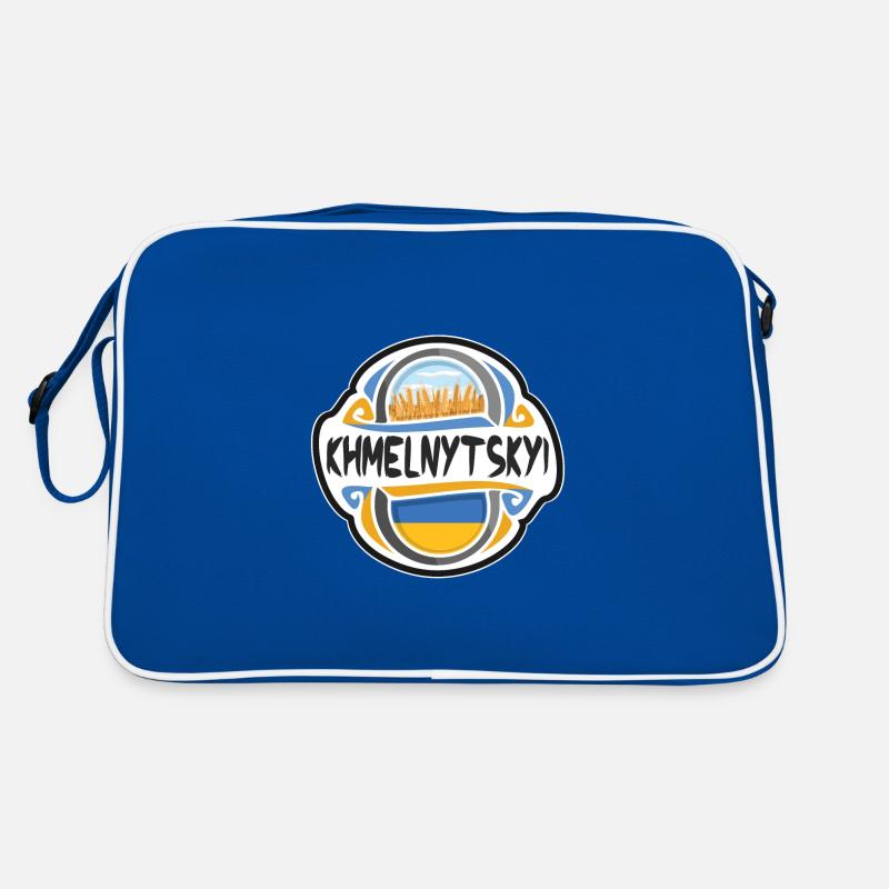 Khmelnytskyi Ukraine Flagge Reise Souvenir Abzeichen St Retro Tasche
