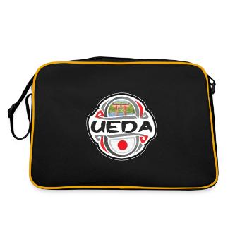 Ueda Japon Flag Badge Souvenir de Voyage Timbre - Sac Retro - noir/or - Dos