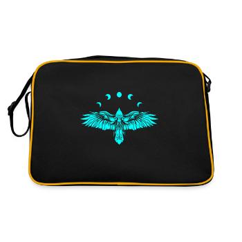 Corbeau nordique Vikings - Sac Retro - noir/or - Dos