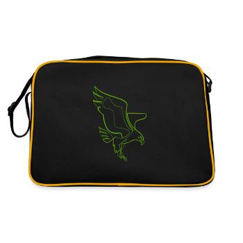 Aigle single line / one line - Sac Retro - noir/or - Dos