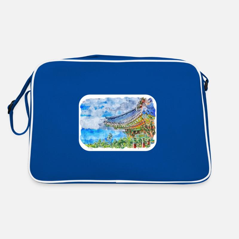 BUSAn Corée du Sud Aquarelle Sketch Dessin Dessin Sac Retro