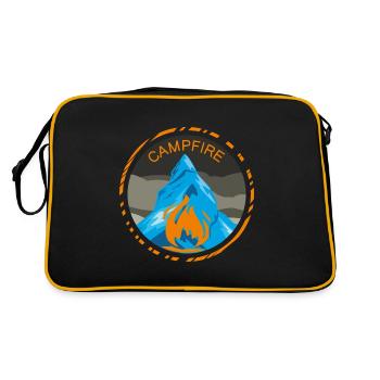 Campfire - Retro Bag - black/gold - Back