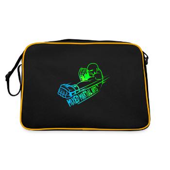 Mixed Martial Arts logo colorful design - Retro Bag - black/gold - Back