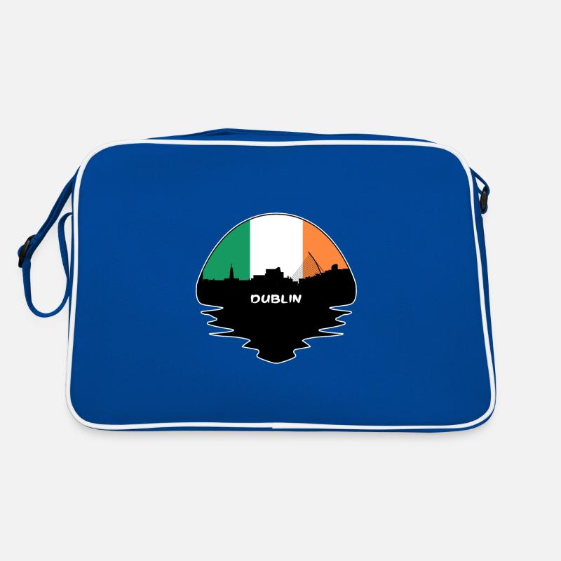 Dublin Irlande Drapeau Skyline Voyage Silhouette Sac Retro