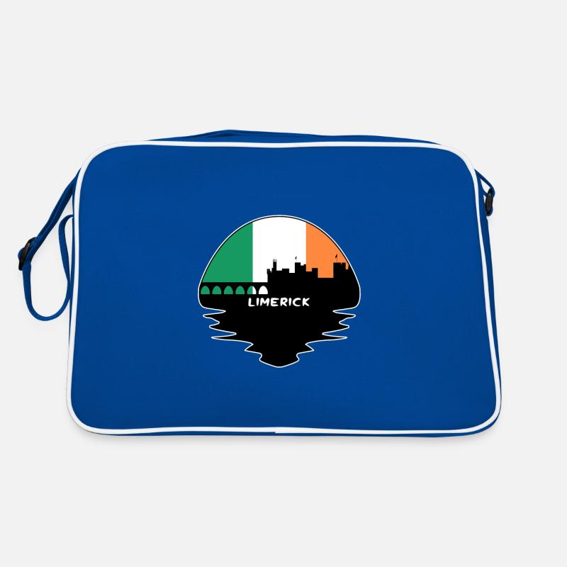 Limerick Irlande Drapeau Skyline Voyage Silhouette Sac Retro